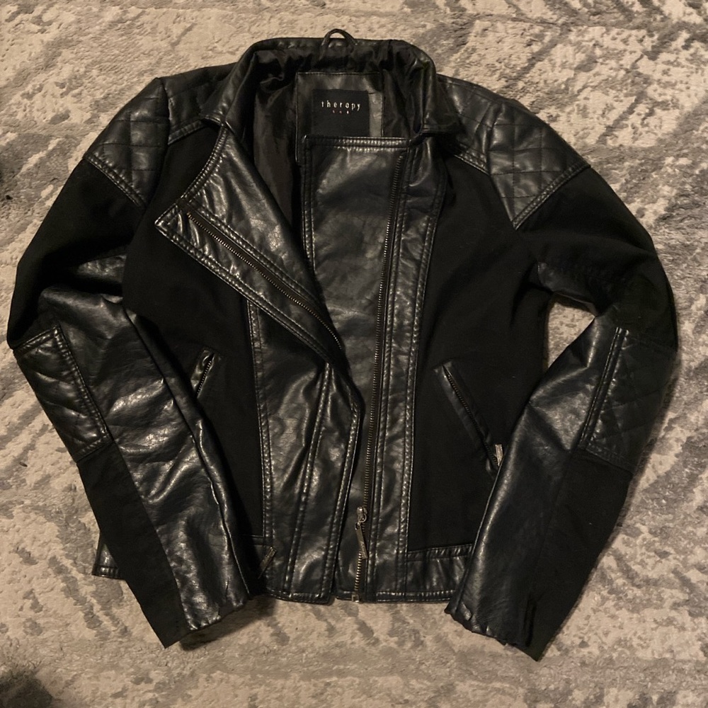Jean/pleather jacket